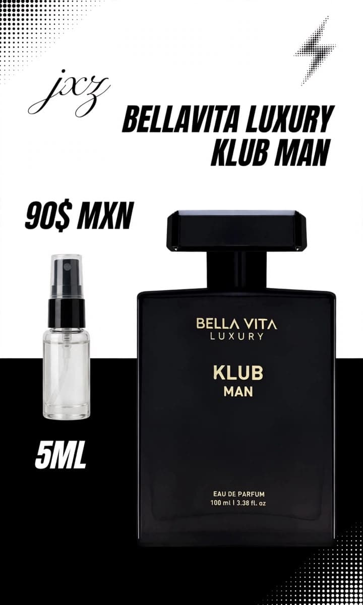 Decant de perfume Bella Vita Luxury Klub Man 5 ml