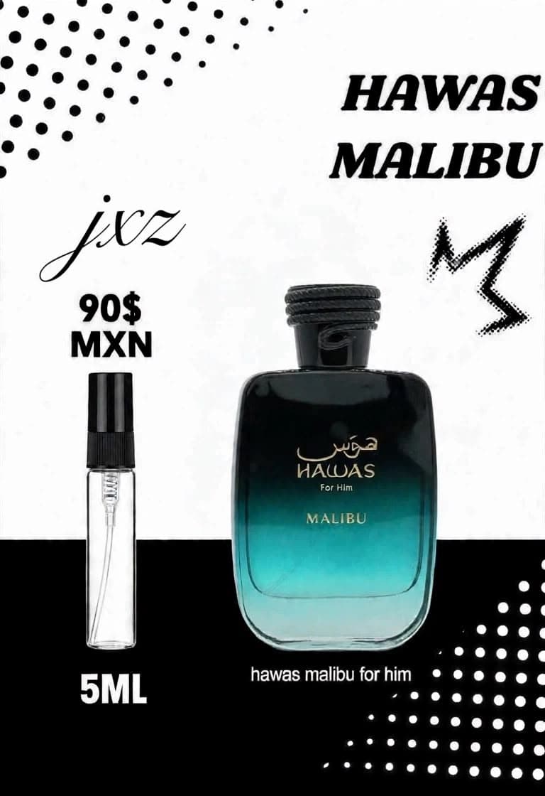 Decant de perfume Rasasi Hawas Malibu For Him 5 ml